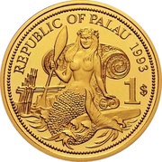 1 Dollar Ocean Scene - Gold Essai obverse image