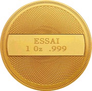 1 Dollar Ocean Scene - Gold Essai reverse image