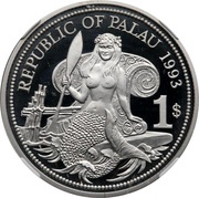 1 Dollar Ocean Scene - Palladium Essai obverse image