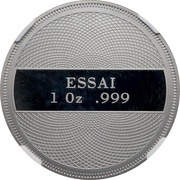 1 Dollar Ocean Scene - Palladium Essai reverse image