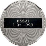 1 Dollar Fish and Coral - Palladium Essai reverse image