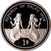 1 Dollar Bottle-Nose Dolphin obverse image