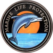 1 Dollar Bottle-Nose Dolphin reverse image
