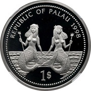 1 Dollar Bottle-nose Dolphin - Palladium Essai obverse image