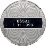 1 Dollar Bottle-nose Dolphin - Palladium Essai reverse image