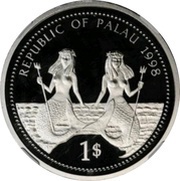 1 Dollar Bottle-nose Dolphin - Platinum Essai obverse image
