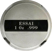 1 Dollar Bottle-nose Dolphin - Platinum Essai reverse image