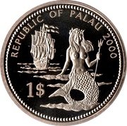 1 Dollar Lionfish and Parrotfish obverse image