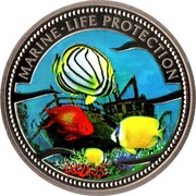 1 Dollar Shipwreck, Palau, 2000 reverse image