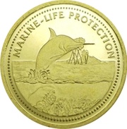 1 Dollar Swordfish; Gold Proof Issue reverse image