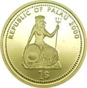 1 Dollar Shipwreck; Gold Proof Issue obverse image