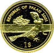 1 Dollar Emperor Angelfish; Gold Proof Issue obverse image