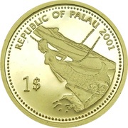 1 Dollar Jellyfish; Gold Proof Issue obverse image