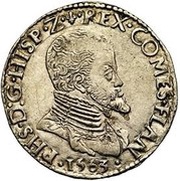 ⅕ Daalder "⅕ Philipsdaalder" - Philip II obverse image