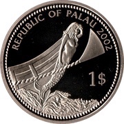 1 Dollar Blue-powder Surgeonfish obverse image