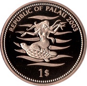 1 Dollar Fish with glitters obverse image