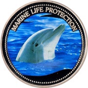 1 Dollar Dolphin, Palau, 2004 reverse image