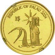 1 Dollar Clownfish; Gold Proof Issue obverse image