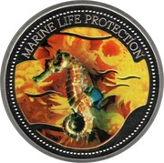 1 Dollar Sea Horse, Palau, 2005 reverse image