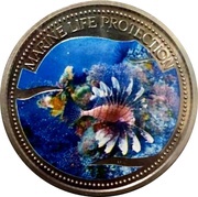 1 Dollar Lionfish, Palau, 2005 reverse image