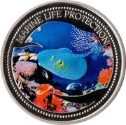 1 Dollar Stingray, Palau, 2005 reverse image