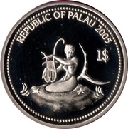 1 Dollar Emperor Angelfish obverse image