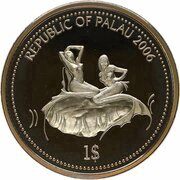 1 Dollar Parrot Fish obverse image