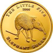 1 Dollar Elephant Shrew, Palau, 2006 reverse image