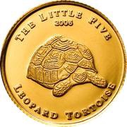 1 Dollar Leopard Tortoise, Palau, 2006 reverse image