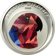 1 Dollar Eclectus Parrot, Palau, 2006 reverse image