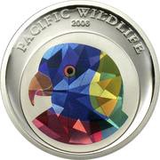 1 Dollar Rainbow Lorikeet, Palau, 2006 reverse image