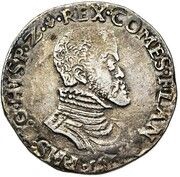 ½ Daalder "½ Philipsdaalder" - Philip II Bust right obverse image