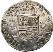 ½ Daalder "½ Philipsdaalder" - Philip II Bust right, Belgium, 1562-1565 reverse image