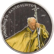 1 Dollar Pope John Paul II, Palau, 2007 reverse image