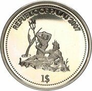 1 Dollar Blue Surgeon Fish obverse image