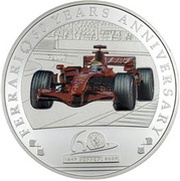 1 Dollar Ferrari F2007, Palau, 2007 reverse image