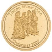 1 Dollar Three Wise Men, Palau, 2007 reverse image