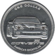 1 Dollar Corvette Z06 reverse image