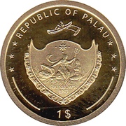 1 Dollar Heinrich Lübke, Palau, 2007 obverse image