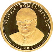 1 Dollar Roman Herzog, Palau, 2007 reverse image
