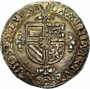 1 Silver guilder "Karolusgulden" - Charles V, Belgium, 1553-1556 reverse image