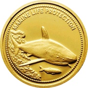 1 Dollar Grey Reef Shark, Palau, 2008 reverse image
