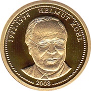 1 Dollar Helmut Kohl, Palau, 2008 reverse image