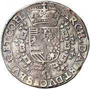 ½ Patagon - Albert and Isabella, Belgium, 1619-1620 reverse image