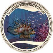 1 Dollar Lionfish, Palau, 2009 reverse image