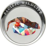 1 Dollar Gecko, Palau, 2009 reverse image