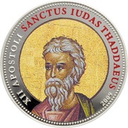 1 Dollar Saint Judas Thaddaeus, Palau, 2009 reverse image