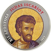1 Dollar Saint Judas Iscariot, Palau, 2009 reverse image