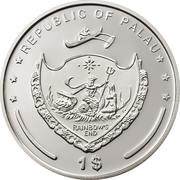 1 Dollar Orange-lined Triggerfish obverse image