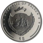 1 Dollar Blue Grilled Angelfish obverse image